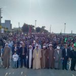 مردم کنگان برای تحکیم بنای رفیع انقلاب اسلامی در میدان حماسه حضور یافتند