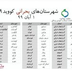 فهرست گروه‌های شغلی که از دوشنبه در ۴۳ شهرستان تعطیل می‌شوند/اسامی بحرانی‌ترین شهرهای ایران در کرونا