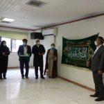 پرچم متبرک به حرم امام رضا به بیمارستان کنگان اهدا شد